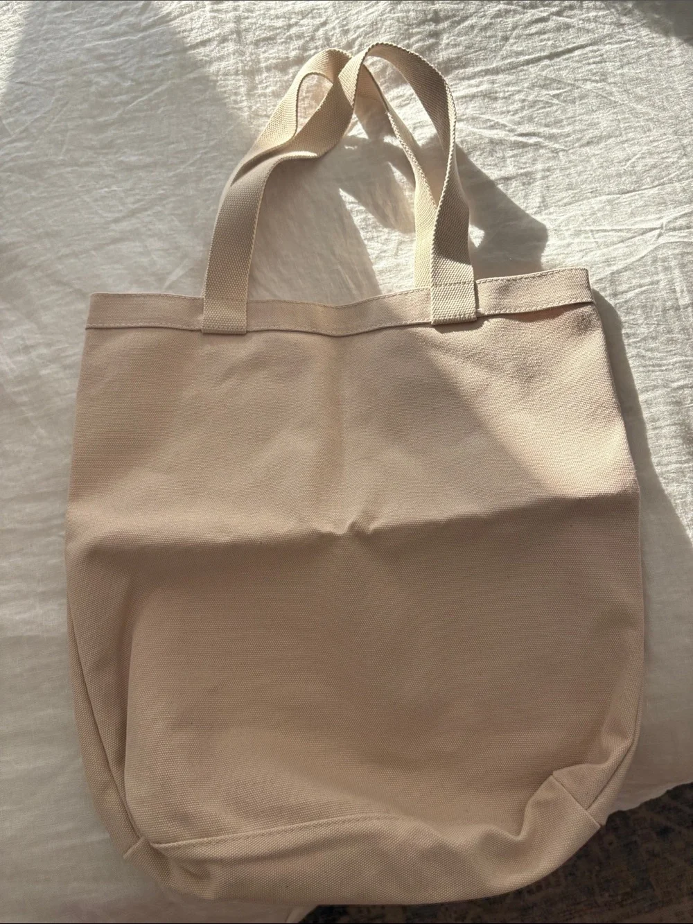 Bloomingdale's 'Siamo Belli' Cream Canvas Tote - limited edition promotion